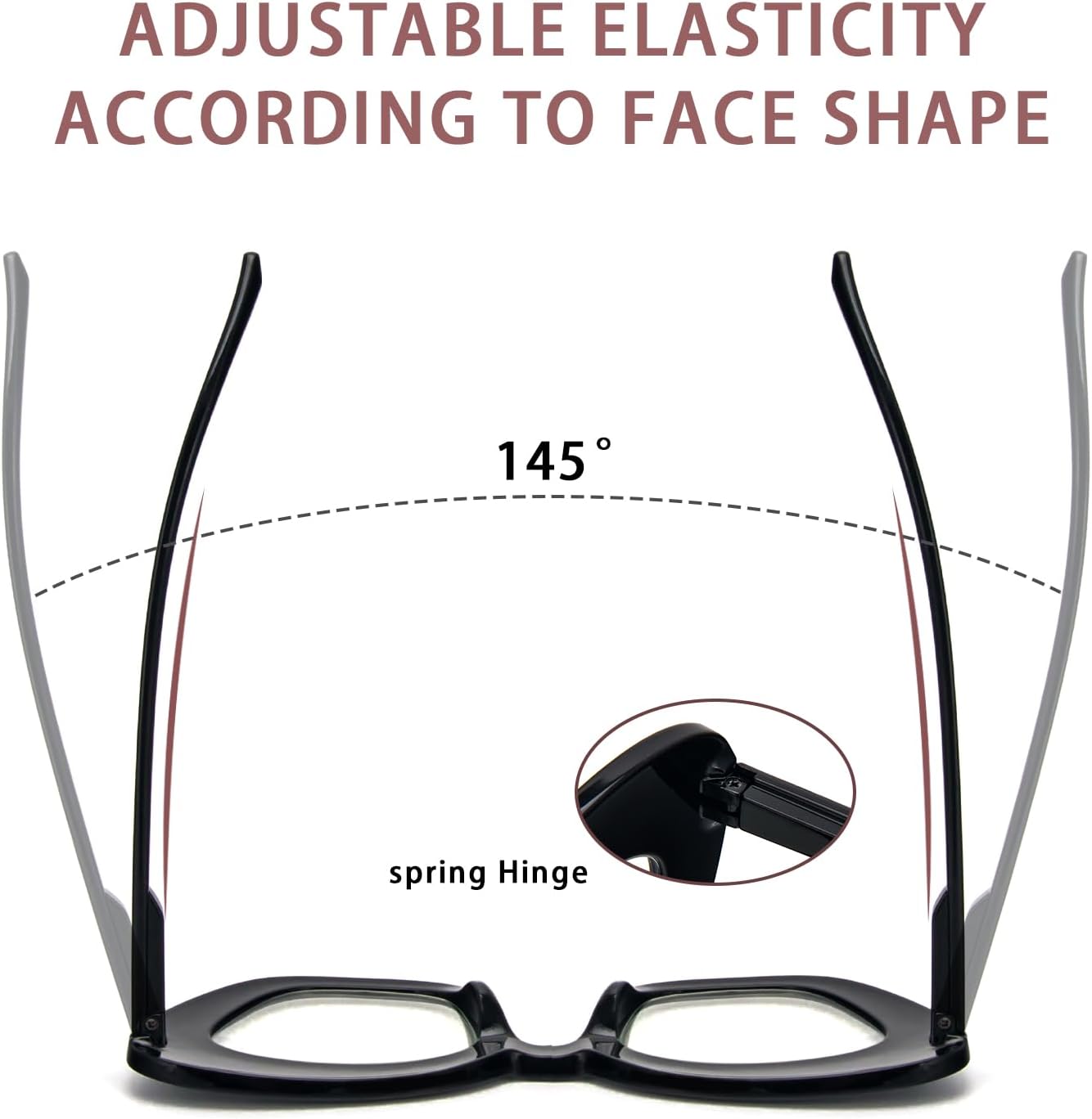 MMOWW Oversized Square Reading Glasses Fashion Cute Blue Light Blocking Computer Readers for Women 3 Pack