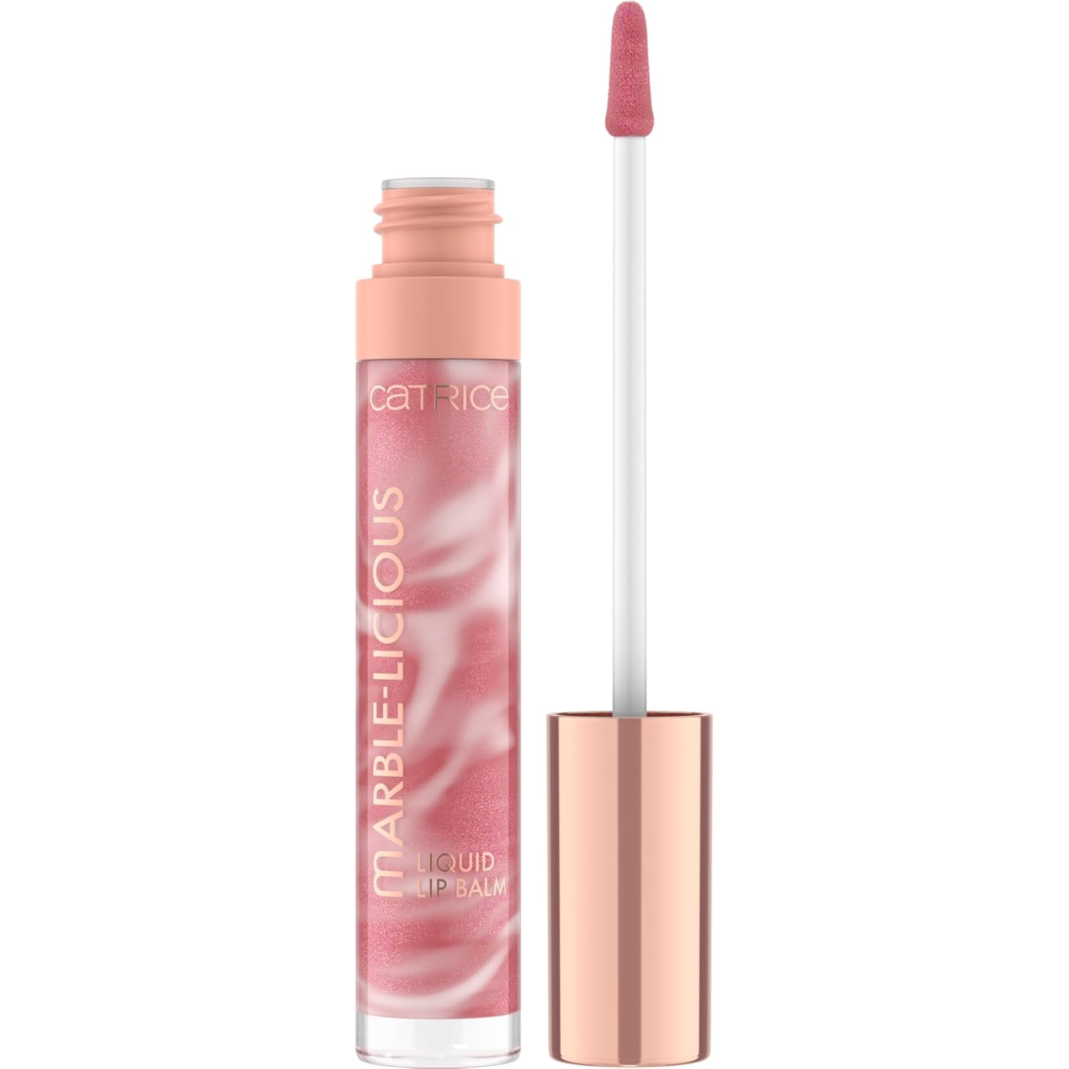 Catrice Bálsamo labial líquido Marble-licious  Nutritivo, hidratante y suavizante con aceite de coco  Acabado brillante, no pegajoso con tinte de