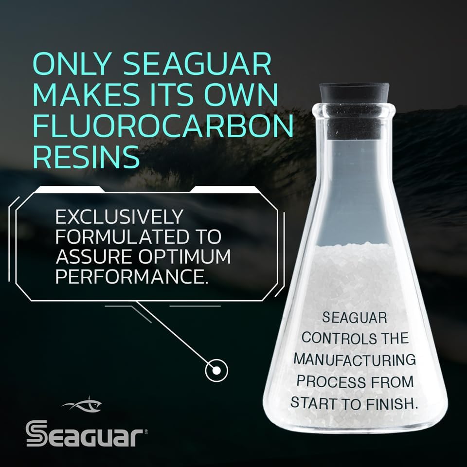 Seaguar Fluoro Premier 100% Fluorocarbon Fishing Line DSF, Saltwater, Big Game