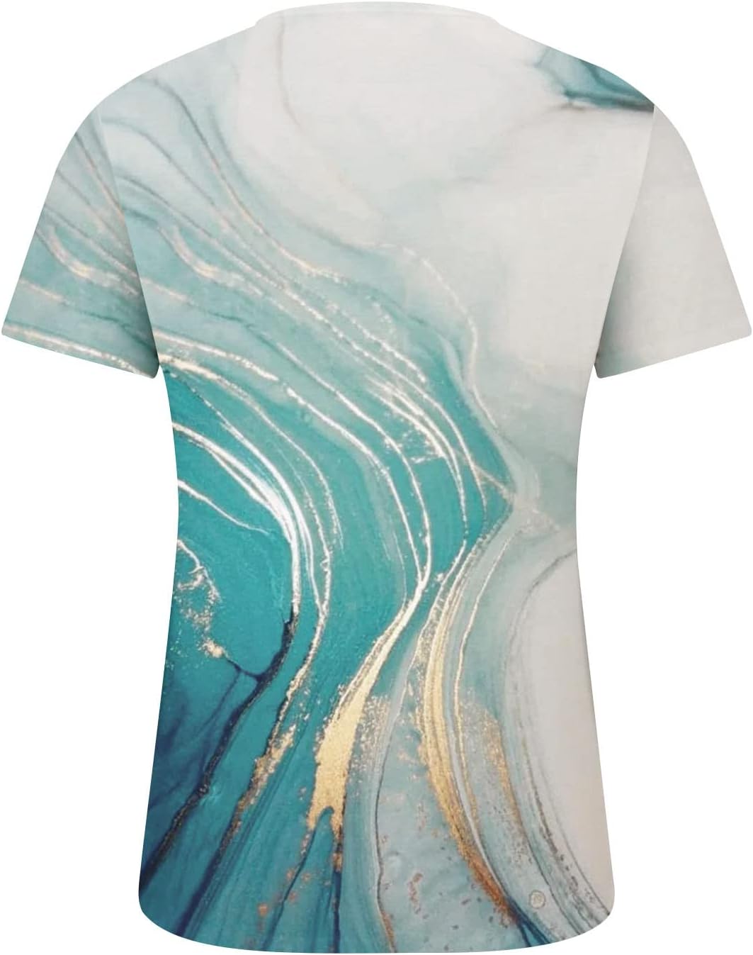 Camisas de vestir para mujer y blusas para el trabajo, camisetas de manga corta con estampado floral, cuello cuadrado, camisetas tipo túnica
