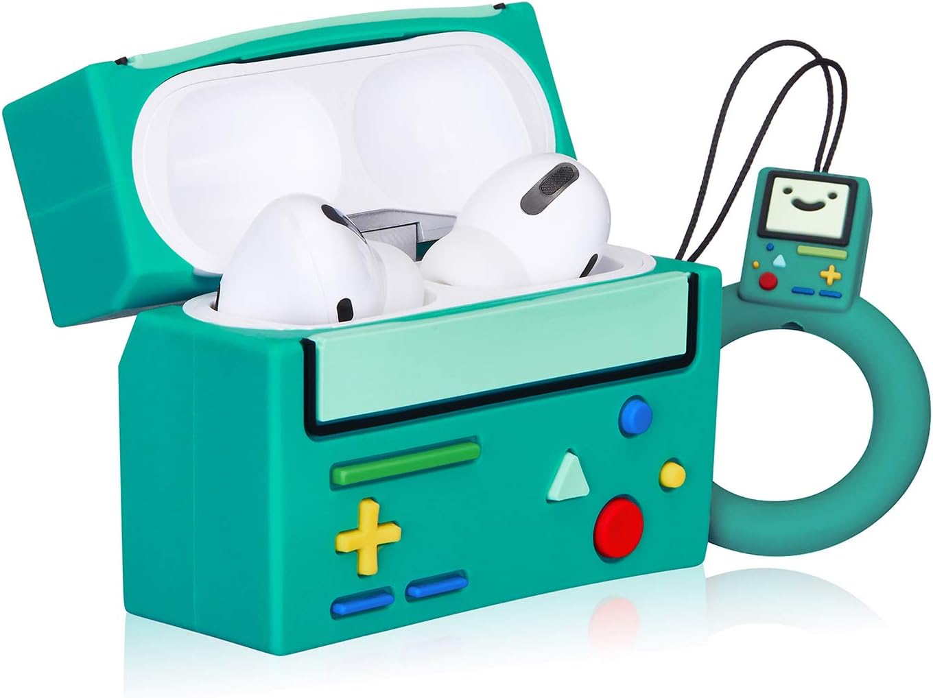 Coralogo Funda para Airpods Pro 2019Pro 2 Gen 2022 lindo personaje 3D de silicona suave de dibujos animados Airpod Skin divertido divertido llavero