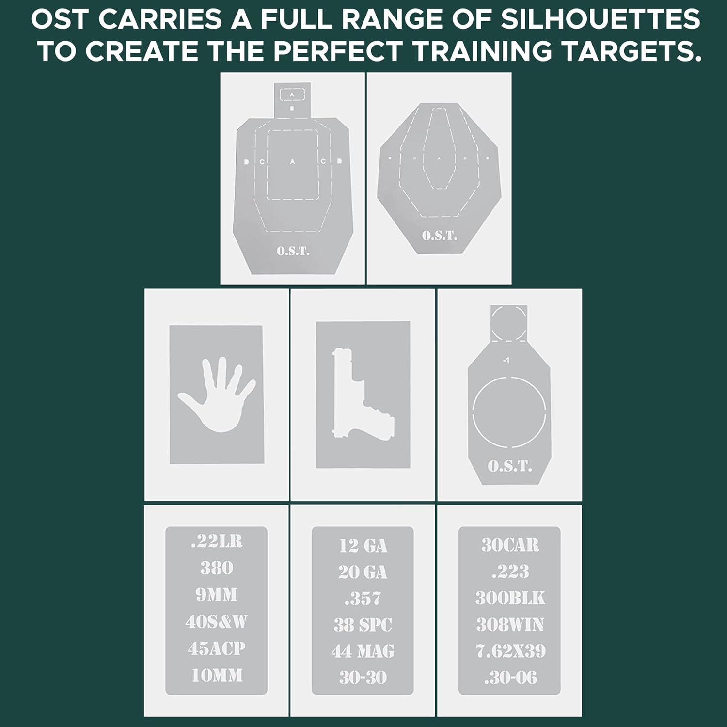 OST Kit de plantillas de silueta  Objetivos de silueta de cartón grandes  Silueta de objetivo  Objetivos de papel de silueta  Objetivos de cartón