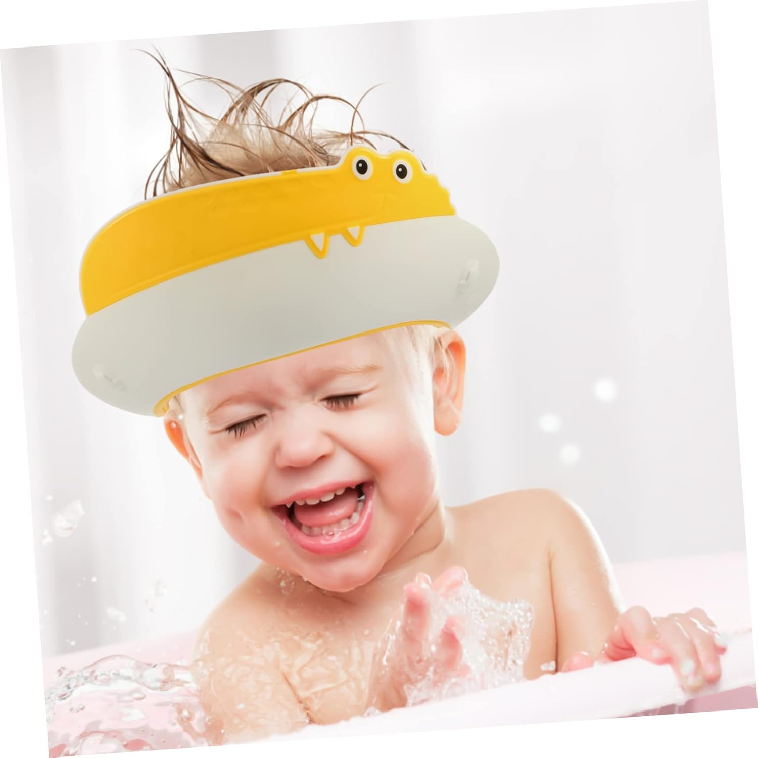 Gorro de champú para niños, gorra de ducha flexible para niños, champú para niños, sombrero de baño, productos de seguridad para el baño, taza de