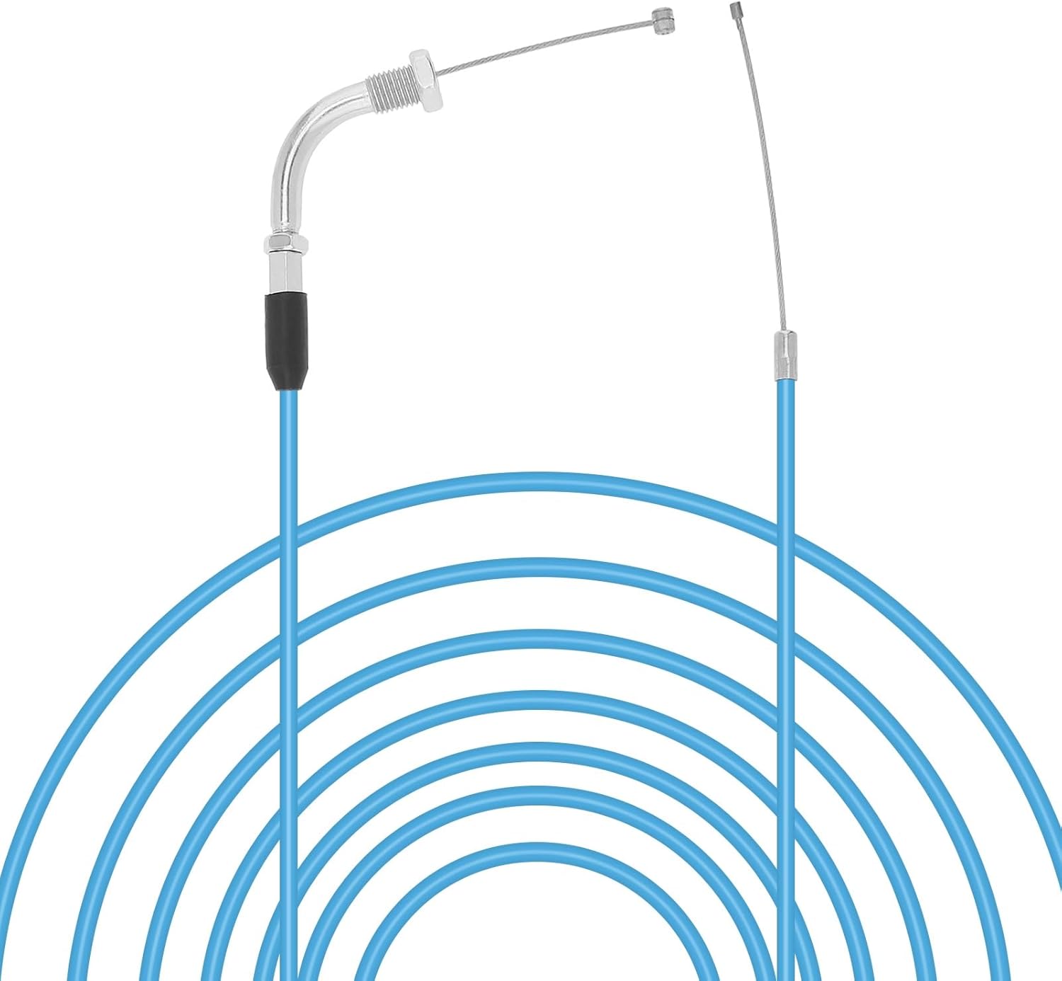 Cable del acelerador de repuesto de motocicleta de alto rendimiento, cable de acelerador de carburador deslizante plano ajustable para
