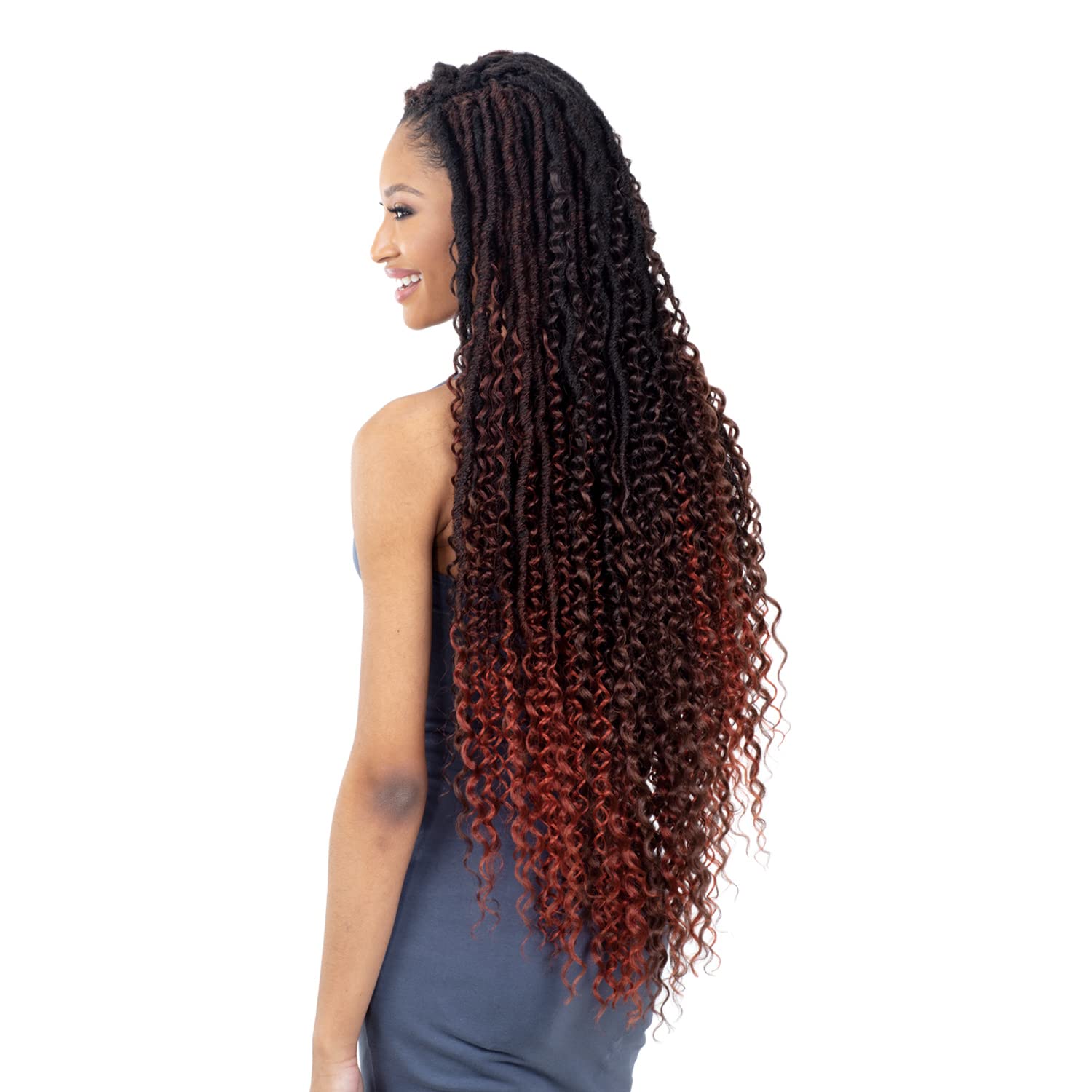 FreeTress – Trenzas de pelo sintético estilo bohemio hippie de 30 pulgadas (1 paquete, 2)