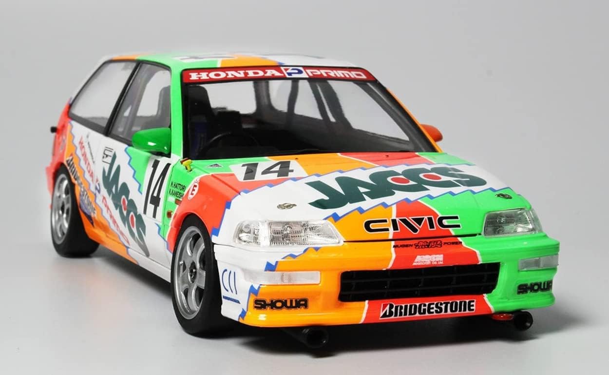 Platz PN24021 124 Racing Series Honda Civic EF-9 1992 TI Circuito Eida Gr.A 300 Km Race Modelo de plástico
