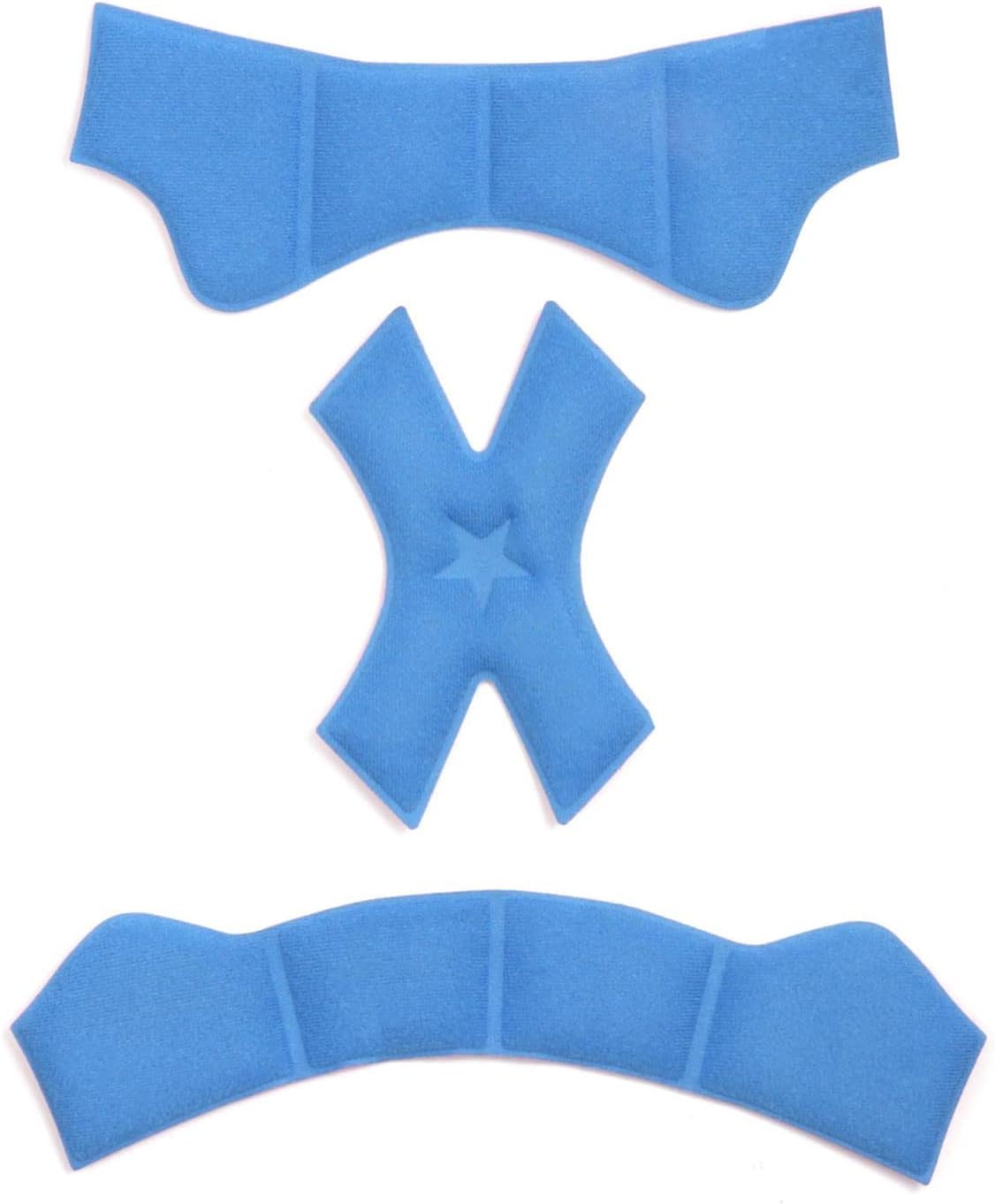 Kit de almohadillas de espuma con relleno interior para casco, esponja sellada azul-rosa, forro de protección, forro de protección, juego de