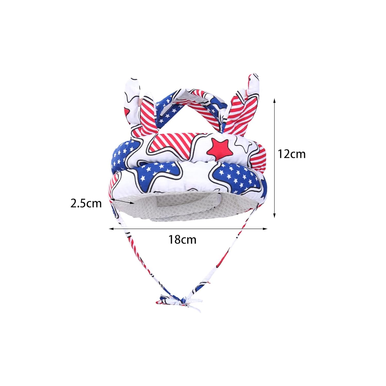 Casco de seguridad para bebés, casco para gatear y caminar, protector de cabeza de bebé para bebé, sin golpes y cojín ajustable, protector de cabeza