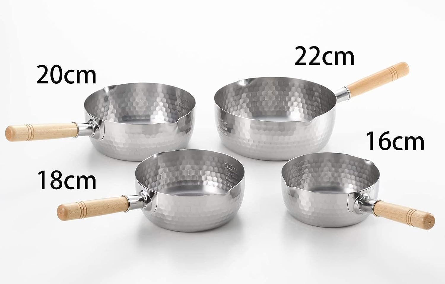 Olla japonesa Yukihira de acero inoxidable de 8.7 in, fabricada en Japón, 3 cuartos de galón, 1 paquete