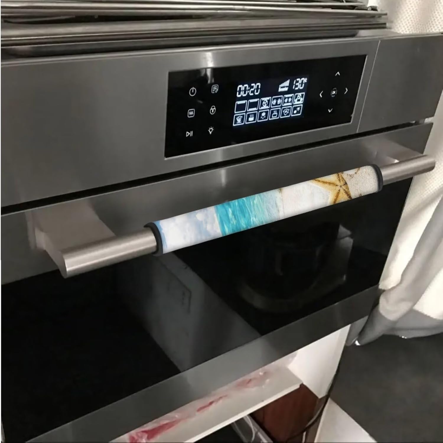 Maiyoinou 8 fundas antideslizantes para manijas de puerta de refrigerador, lavavajillas, horno, para mantener alejadas las huellas dactilares,