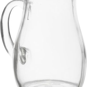 Amici Home Roxy – Jarra de agua de vidrio con asa y boquilla, jarra redonda con labio de hielo, ideal para té helado, sangría, limonada, jugo, Amici Home Roxy – Jarra de agua de vidrio con asa y boquilla, jarra redonda con labio de hielo, ideal para té helado, sangría, limonada, jugo,