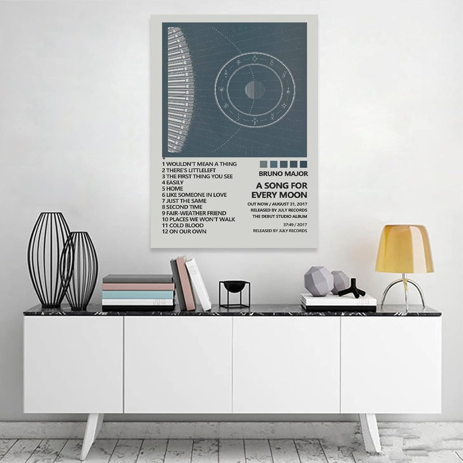 LANGYA Bruno Major – Póster de una canción para cada luna, arte de pared, estética, arte de pared, pintura para decoración de sala de estar,