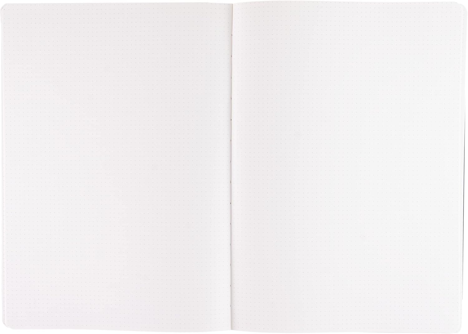 Fabriano Ecoqua Plus Cuaderno encuadernado en tela, 8.3 x 11.7 pulgadas, A4, punteado, rojo