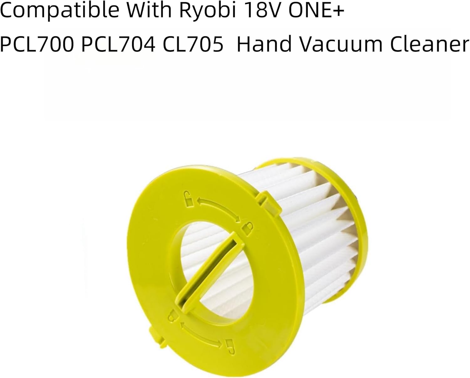 Filtro Hepa compatible con Ryobi PCL700 PCL704 CL705 (incluyendo PLC704K, PLC705K, PLC705B) 18V ONE+ PERFORMANCE – Juego de filtros reutilizables al