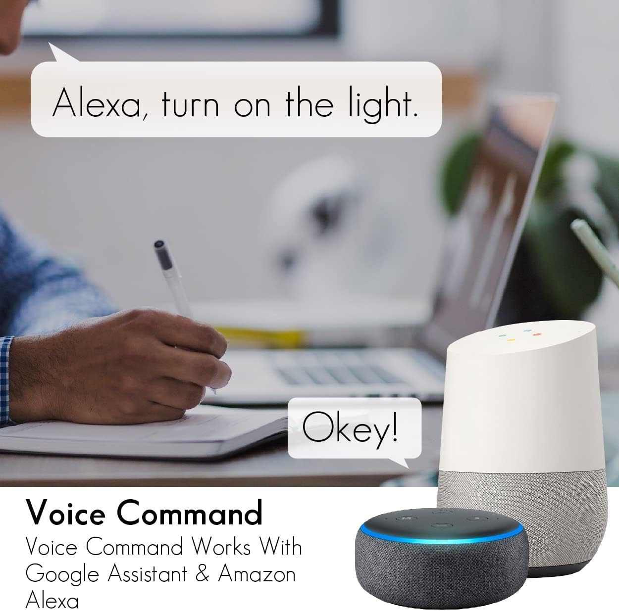 mw Lighting BR30 – Bombilla inteligente funciona con Wi-Fi RGBW que cambia de color, bombillas LED compatibles con Alexa y Google Home Assistant,