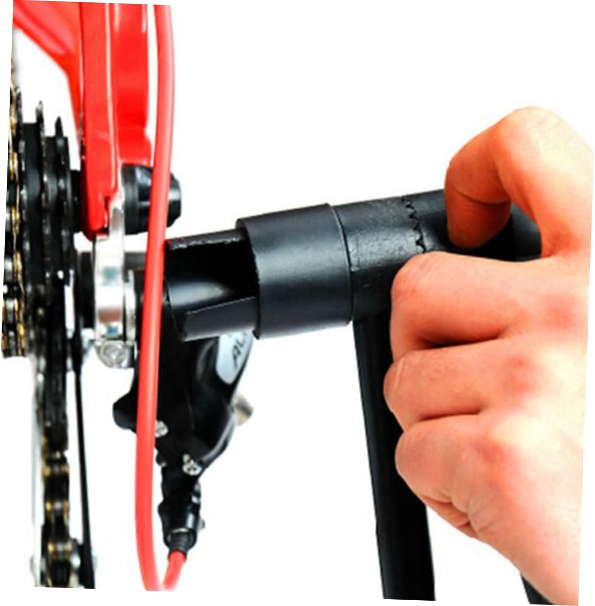 Kisangel Soporte de bicicleta de piso plegable para bicicleta vertical, soporte triangular para bicicleta de carretera, soporte para reparación de