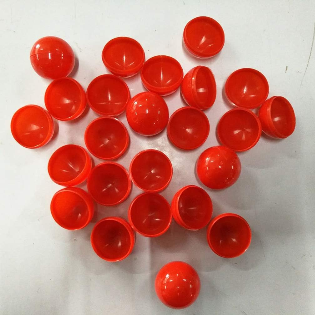 ERINGOGO Juego de bingo, 25 bolas de lotería, bolas huecas para rifas, bolas de bingo de plástico de repuesto de tamaño Pong, para bolas de dibujo