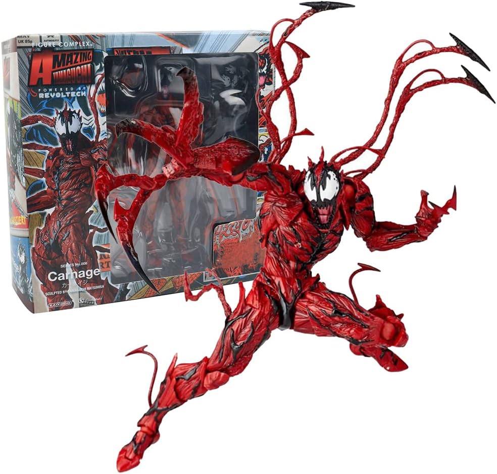 Venom – Figura de acción de Carnage, figura de acción VenomLegends de 7 pulgadas, figura de acción Carnage de 7 pulgadas, regalos finos, juguete de