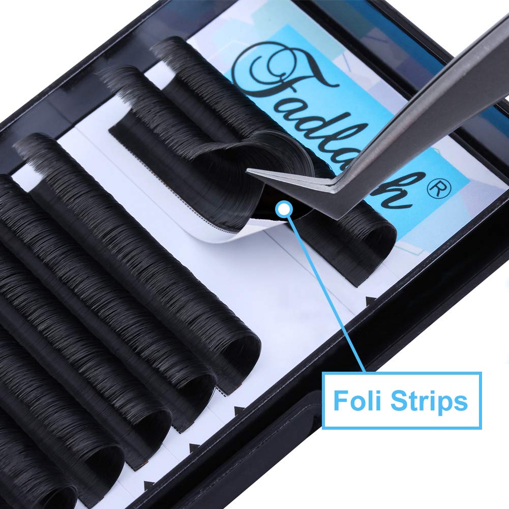 Extensiones de pestañas fáciles de colocar y con volumen, rizado DDD, 2D-10D, 516de pulgada-4564de pulgada de longitud, soportan hasta 194F (0.07mm,