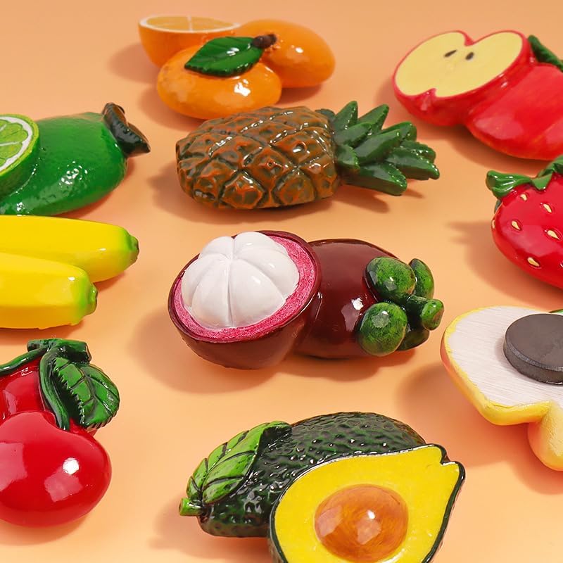 10 calcomanías magnéticas para refrigeradores, lindas calcomanías magnéticas de resina para refrigerador, adecuadas para refrigerador, pizarra