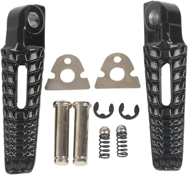 SLMOTO Estriberas delanteras y traseras para Suzuki GSXR 600 750 2006-2018 GSXR1000 05-17