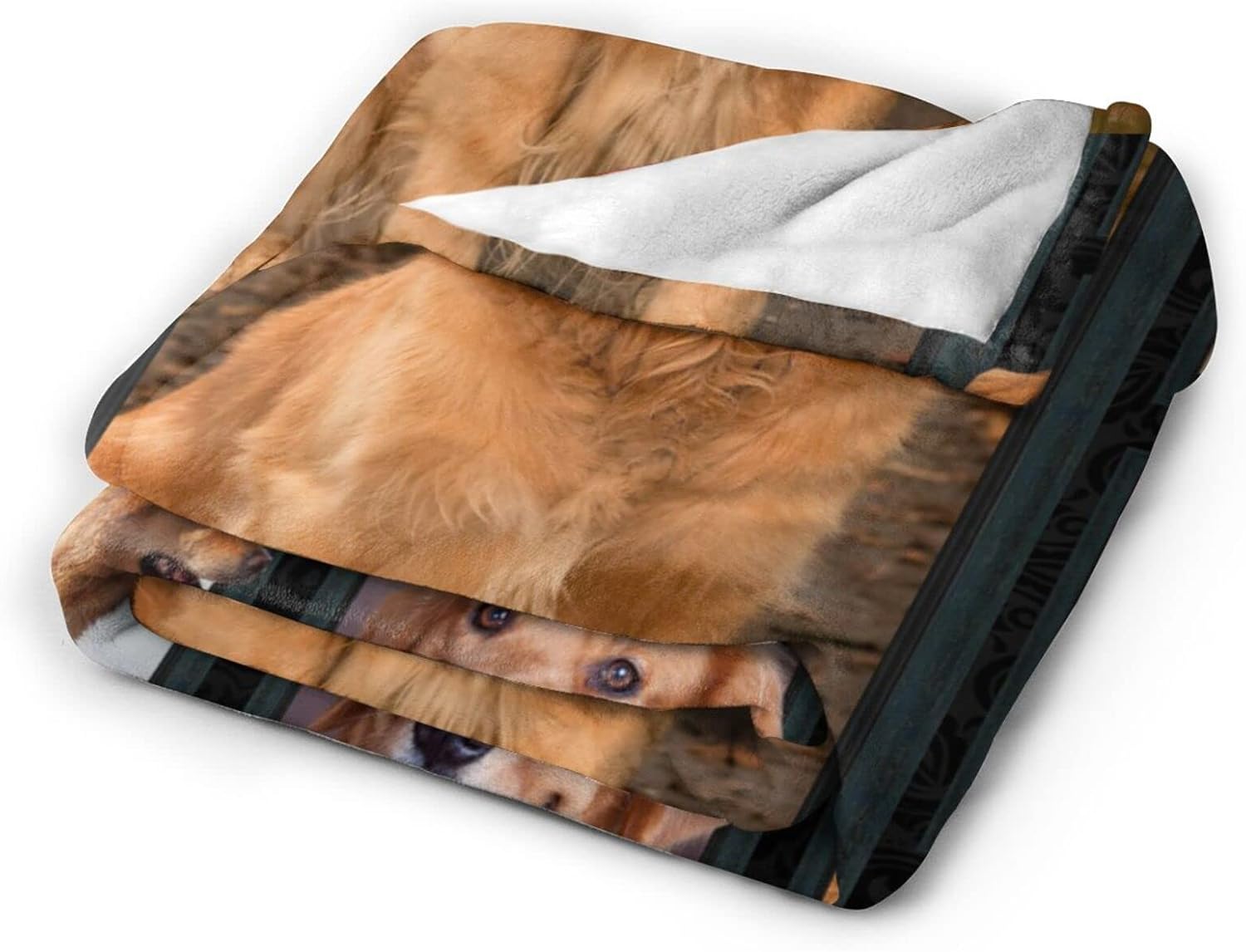 Lindo Clever Golden Retriever – Manta con estampado de perro dorado ultrasuave para el hogar, manta decorativa para sala de estar, cama, sofá