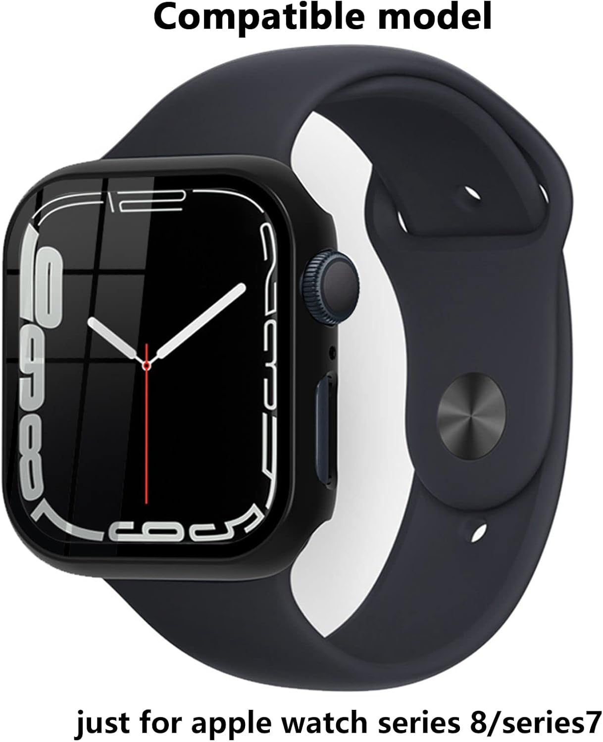 Protector de pantalla para Apple Watch Series 8 de 1.772 pulgadasSeries 7 de 1.772 pulgadas, carcasa rígida de policarbonato para accesorios Apple