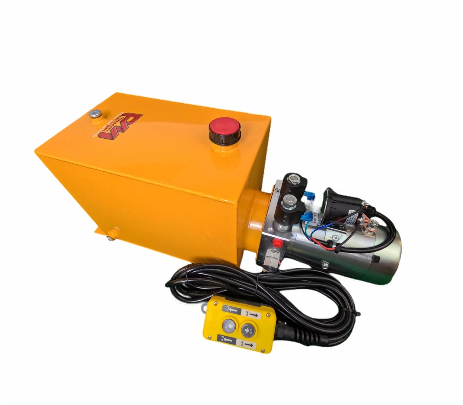DLH – Bomba hidráulica de 12 Vdc para remolque volquete – Unidad de potencia hidráulica de doble efecto – Bomba de remolque de volquete de 15