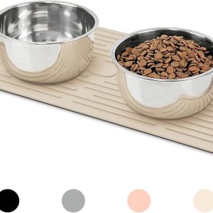 Ptlom Mantel individual para mascotas para perros y gatos, antideslizante, impermeable, tapete de alimentación para perros que evita el Ptlom Mantel individual para mascotas para perros y gatos, antideslizante, impermeable, tapete de alimentación para perros que evita el