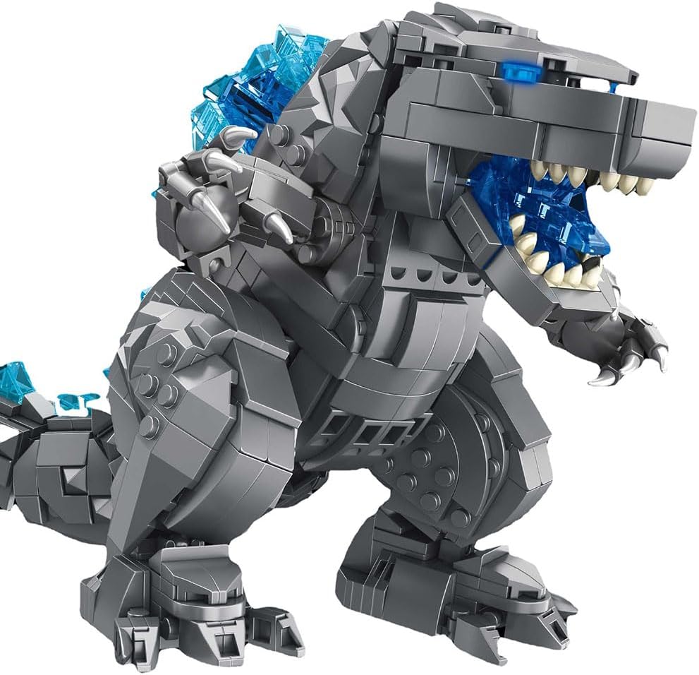 Gvdzilla Kit de construcción compatible con dinosaurios Lego, juego de exhibición de rey de monstruos, juguete modelo de dinosaurio para regalo de