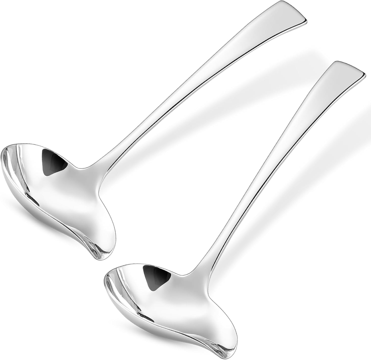 KEAWELL Premium Austin – Cucharón para salsa, acero inoxidable 1810, 7 pulgadas, plateado, apto para lavavajillas (2)