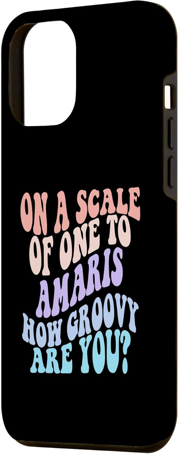 iPhone 14 Pro Max AMARIS Cute Retro Girls Groovy AMARIS Personalized Name Case