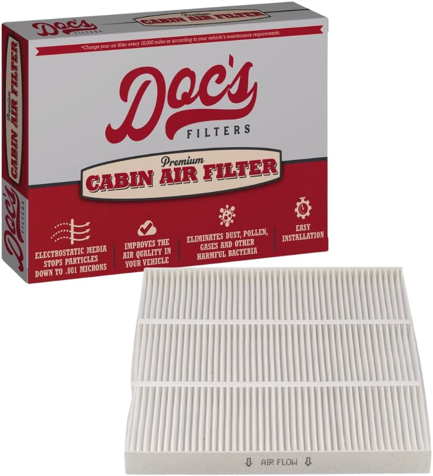 Doc’s Filters Filtro de aire de cabina DC3979  Compatible con Ford Fusion 2013-2020, Edge 2015-2023, Lincoln Nautilus 2019-2023