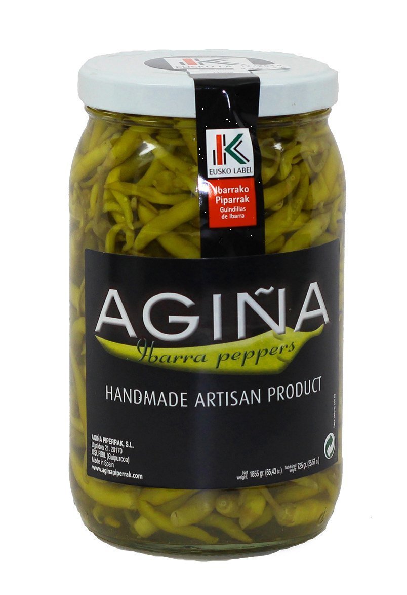 Piparras Pimientos Verdes Vascos en Salmuera – 64 onzas