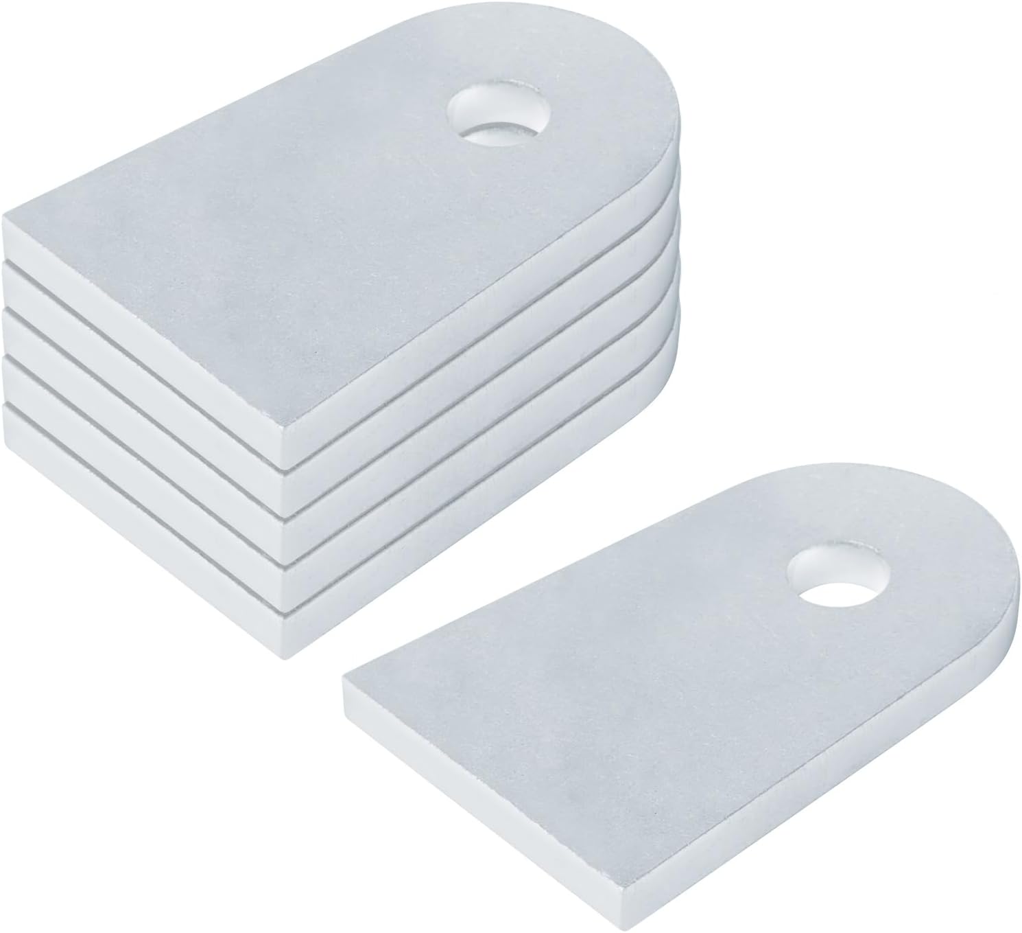 Paquete de 6 pestañas de soldadura resistentes, 3-12 pulgadas x 2-38 pulgadas (largo x ancho), soporte de montaje de pestañas planas soldables con