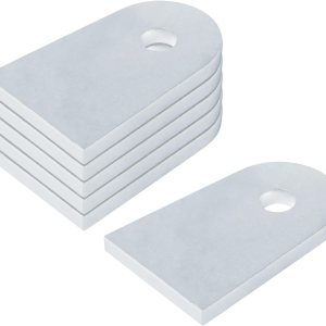 Paquete de 6 pestañas de soldadura resistentes, 3-12 pulgadas x 2-38 pulgadas (largo x ancho), soporte de montaje de pestañas planas soldables con Paquete de 6 pestañas de soldadura resistentes, 3-12 pulgadas x 2-38 pulgadas (largo x ancho), soporte de montaje de pestañas planas soldables con