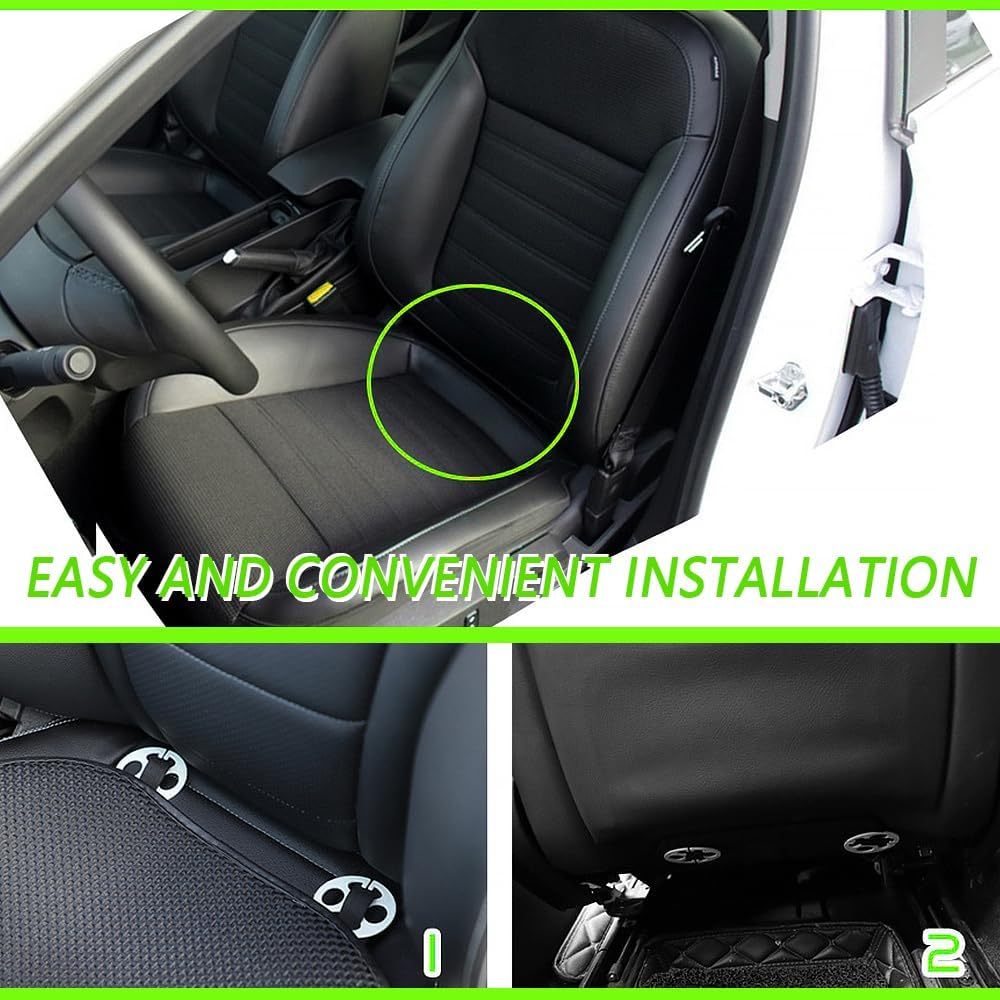 2 fundas para asiento de automóvil ventiladas de verano, cojín transpirable para asiento de automóvil, protector de asiento de automóvil