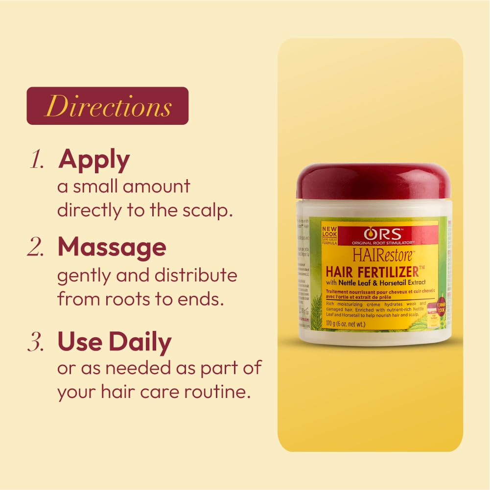 ORS HAIRestore – Fertilizante para el cabello con extracto de hoja de ortiga y cola de caballo, 6 onzas