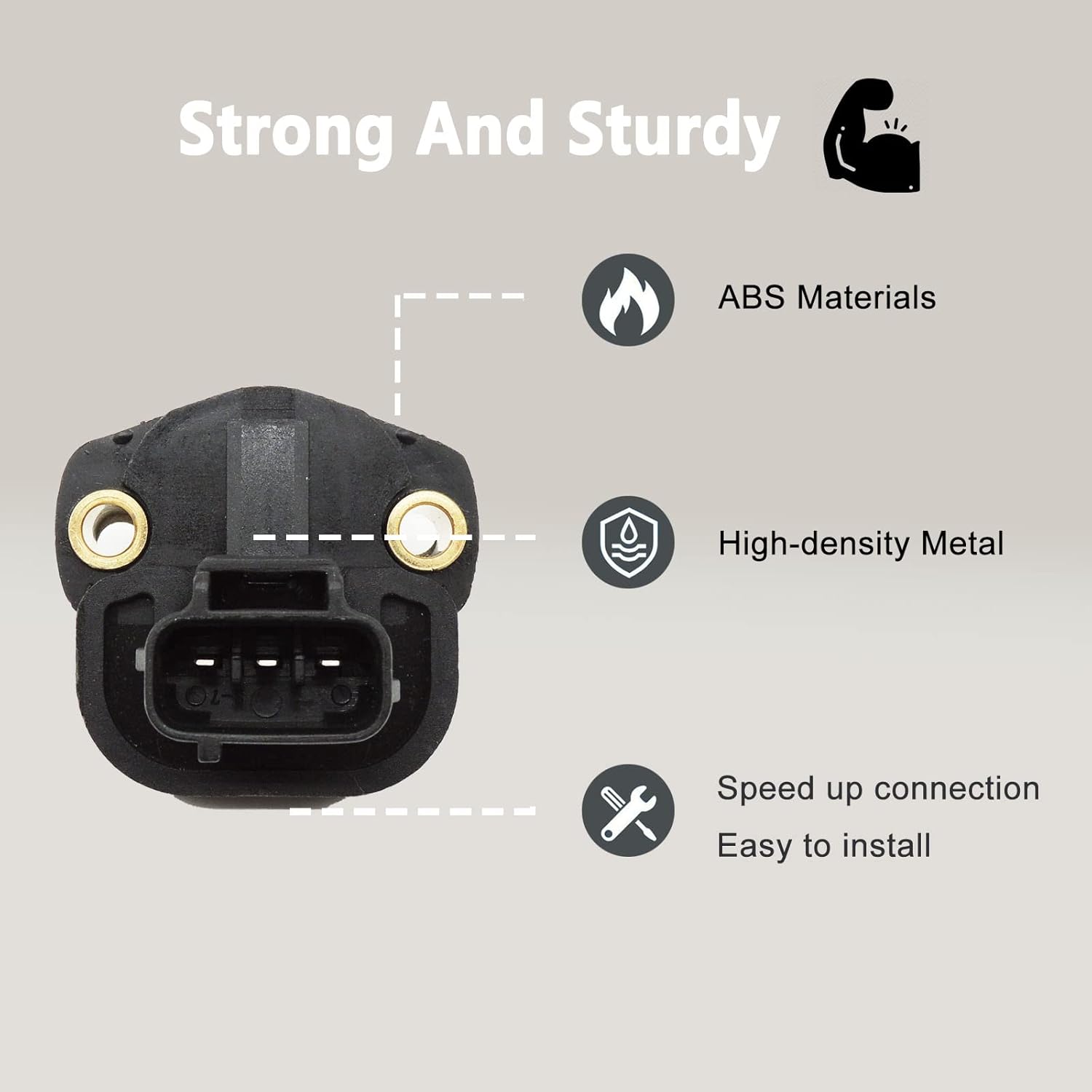 HiSport Sensor de cuerpo TPS  Sensor de posición del acelerador compatible con Chrysler Grand Town & Country Dodge Caravan Ram 1500 Pickup