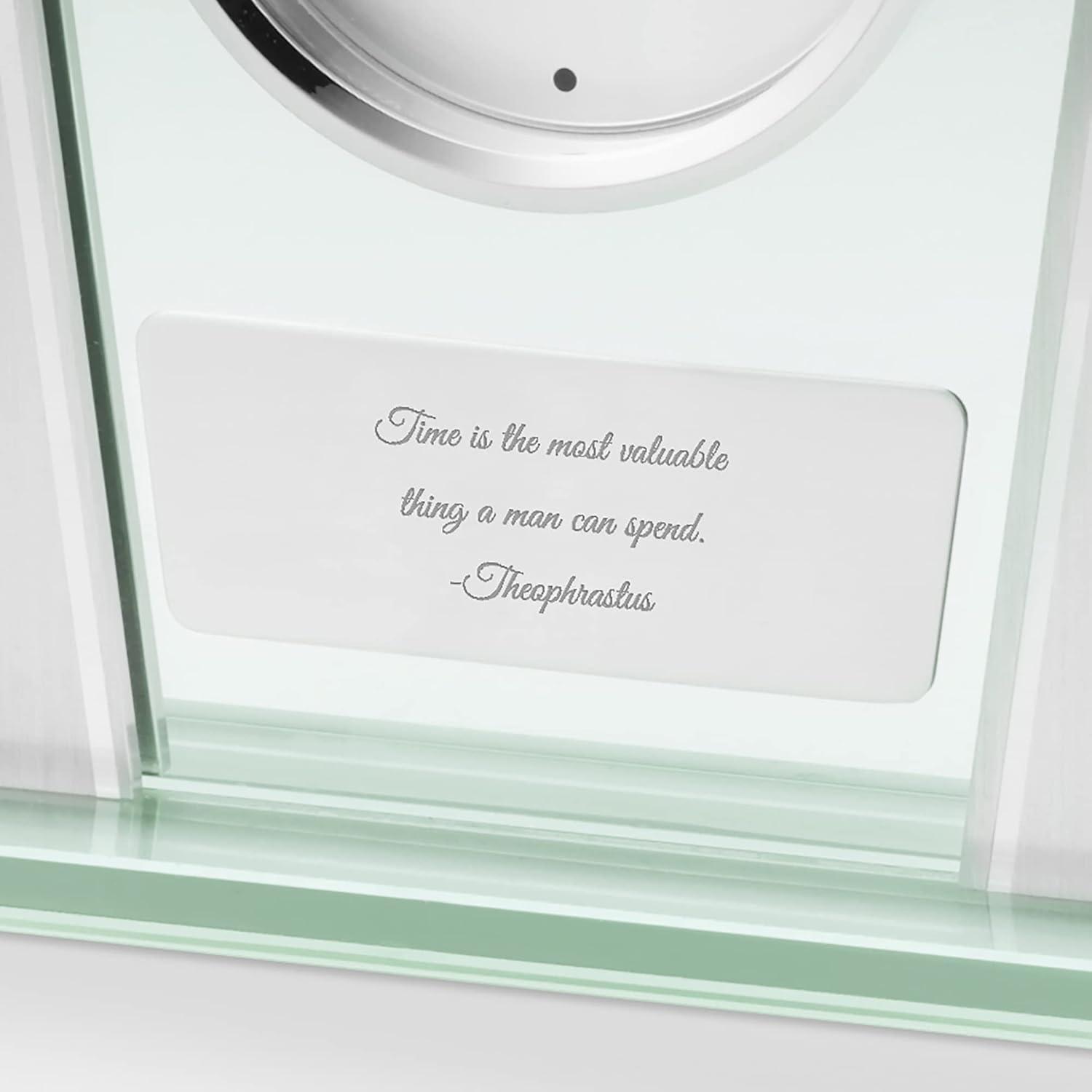 THINGS REMEMBERED Reloj de cristal moderno grabado (personalización gratuita)