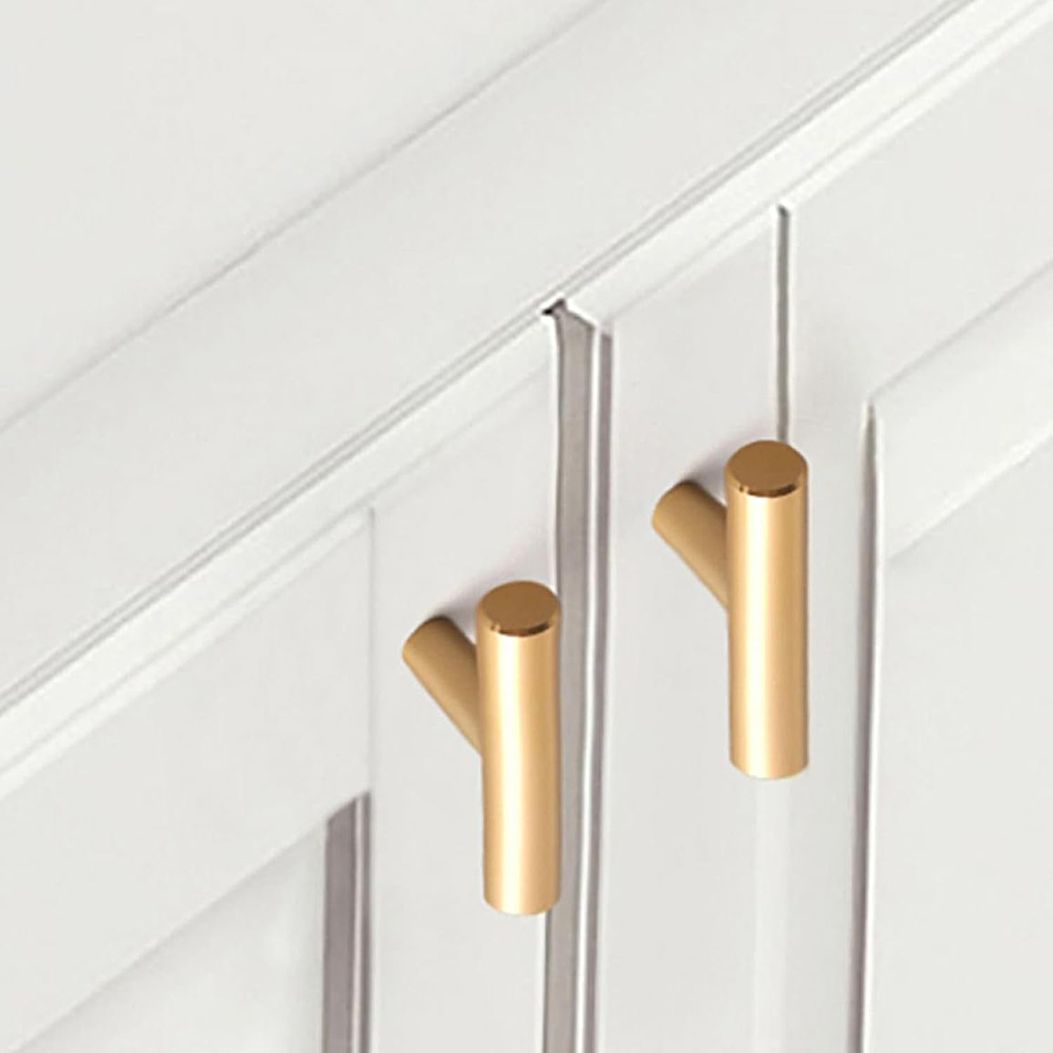 THSIREE Paquete de 24 pomos para gabinete, tiradores de gabinete con barra en T, manijas modernas para cajones de cocina, accesorios de gabinete con