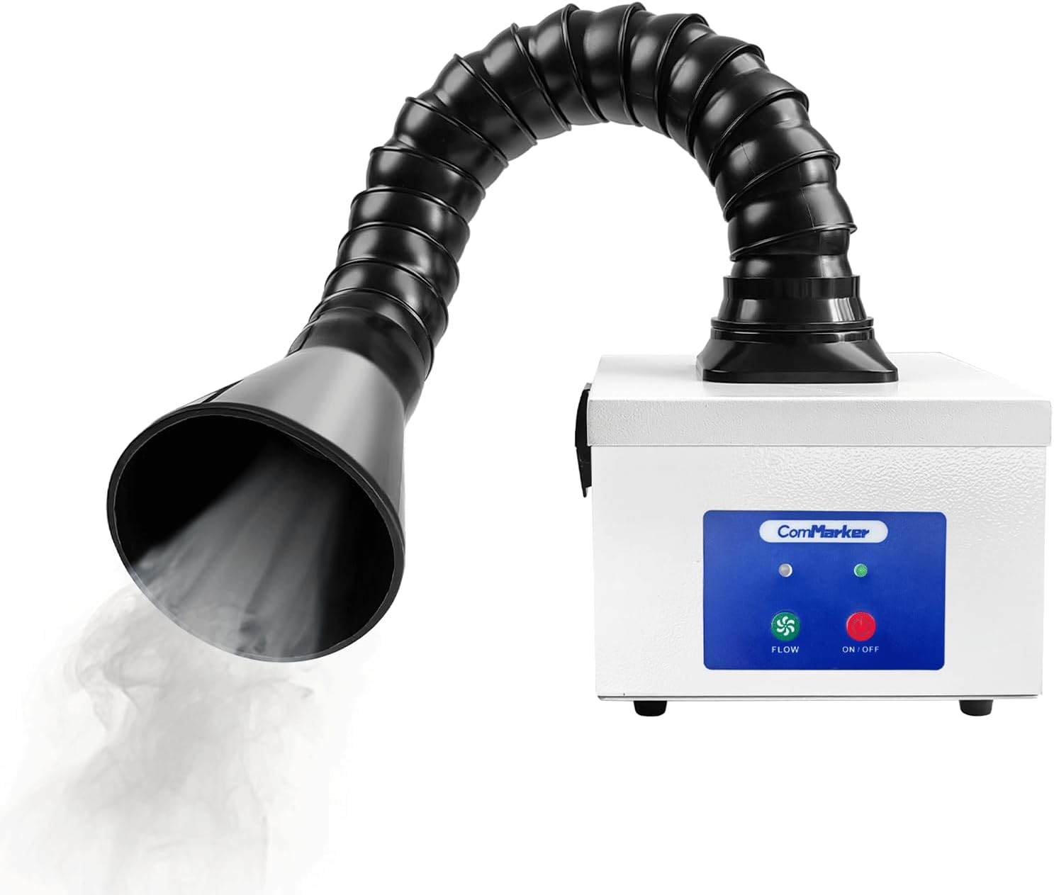 ComMarker Extractor de humos de soldadura de 30 W, amortiguador de prevención de humo, ventilador de trabajo para estación de soldadura (110 V)