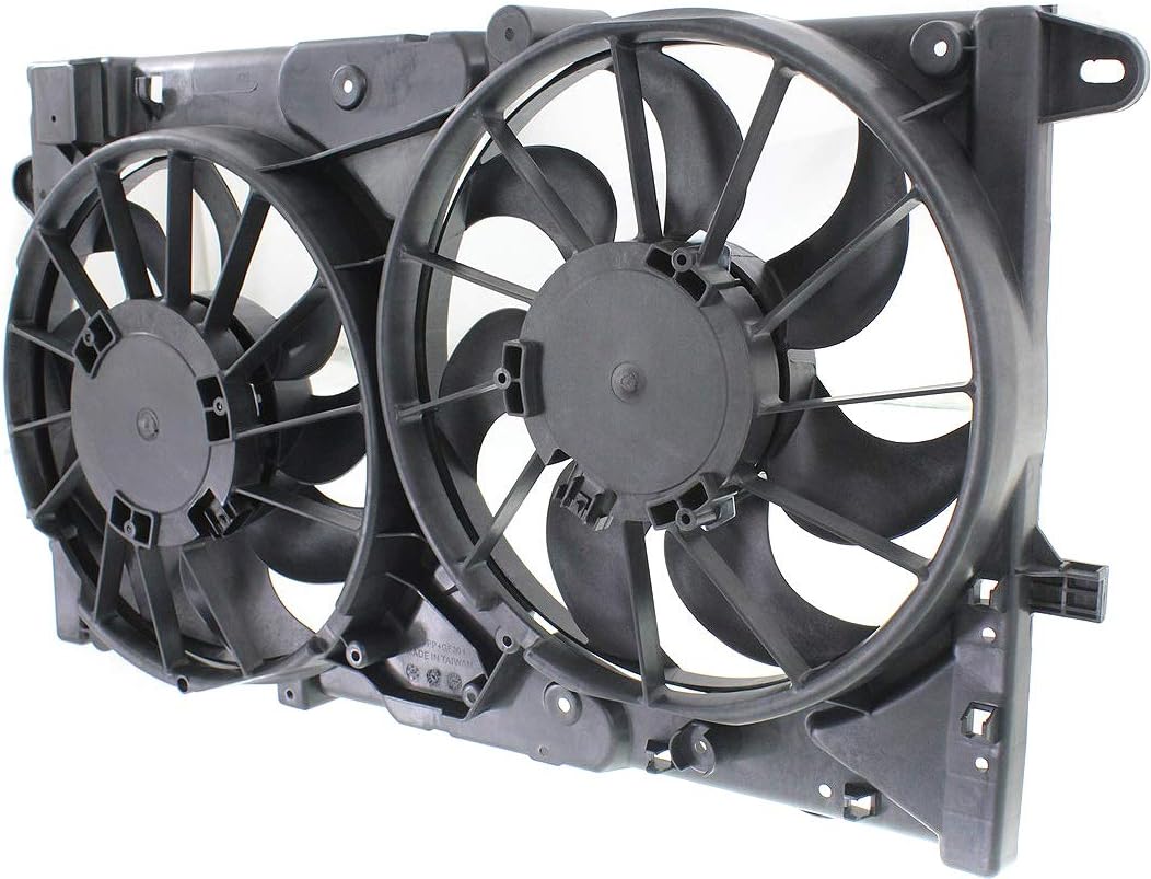 Garage-Pro Conjunto de ventilador de refrigeración para CHEVROLET MALIBUMALIBU LIMITED 2013-2016  IMPALA 2014-2018 Dual Fan (Motor Impala- 2.5L)