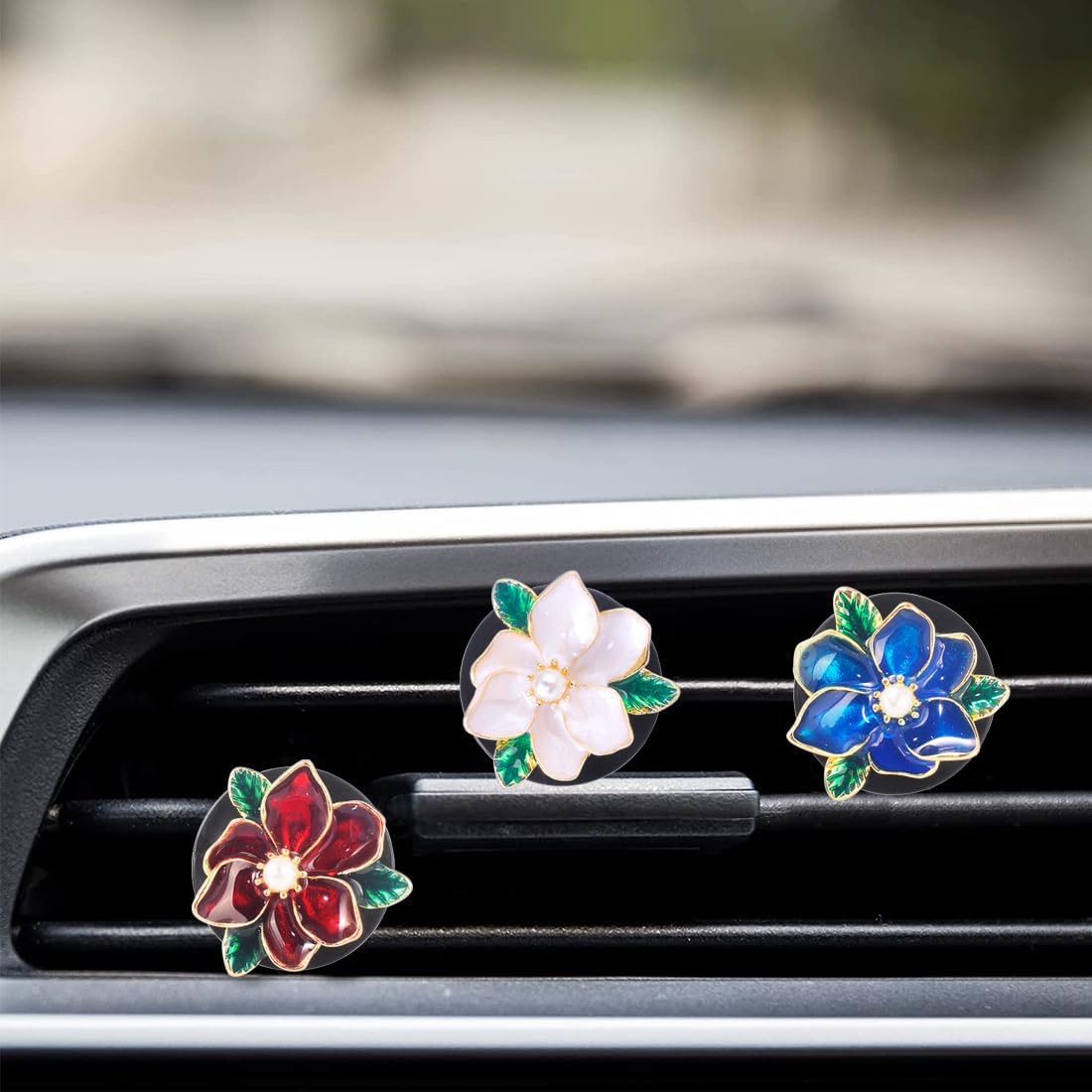Clip de ventilación de aire acondicionado, 6 piezas de decoración de automóvil, clip de ambientador de coche, accesorios de decoración interior para