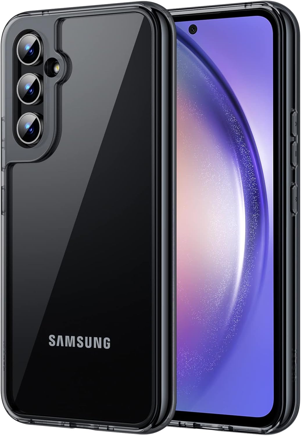 JETech Funda para Samsung Galaxy A54 5G de 6.4 pulgadas, no amarillenta a prueba de golpes, funda protectora para teléfono, parte trasera de
