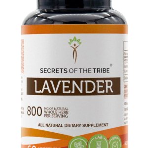 Secrets of the Tribe Lavanda 60 cápsulas, hechas con cápsulas vegetales y lavanda Lavandula X Intermedia posee propiedades calmantes y calmantes (60 Secrets of the Tribe Lavanda 60 cápsulas, hechas con cápsulas vegetales y lavanda Lavandula X Intermedia posee propiedades calmantes y calmantes (60