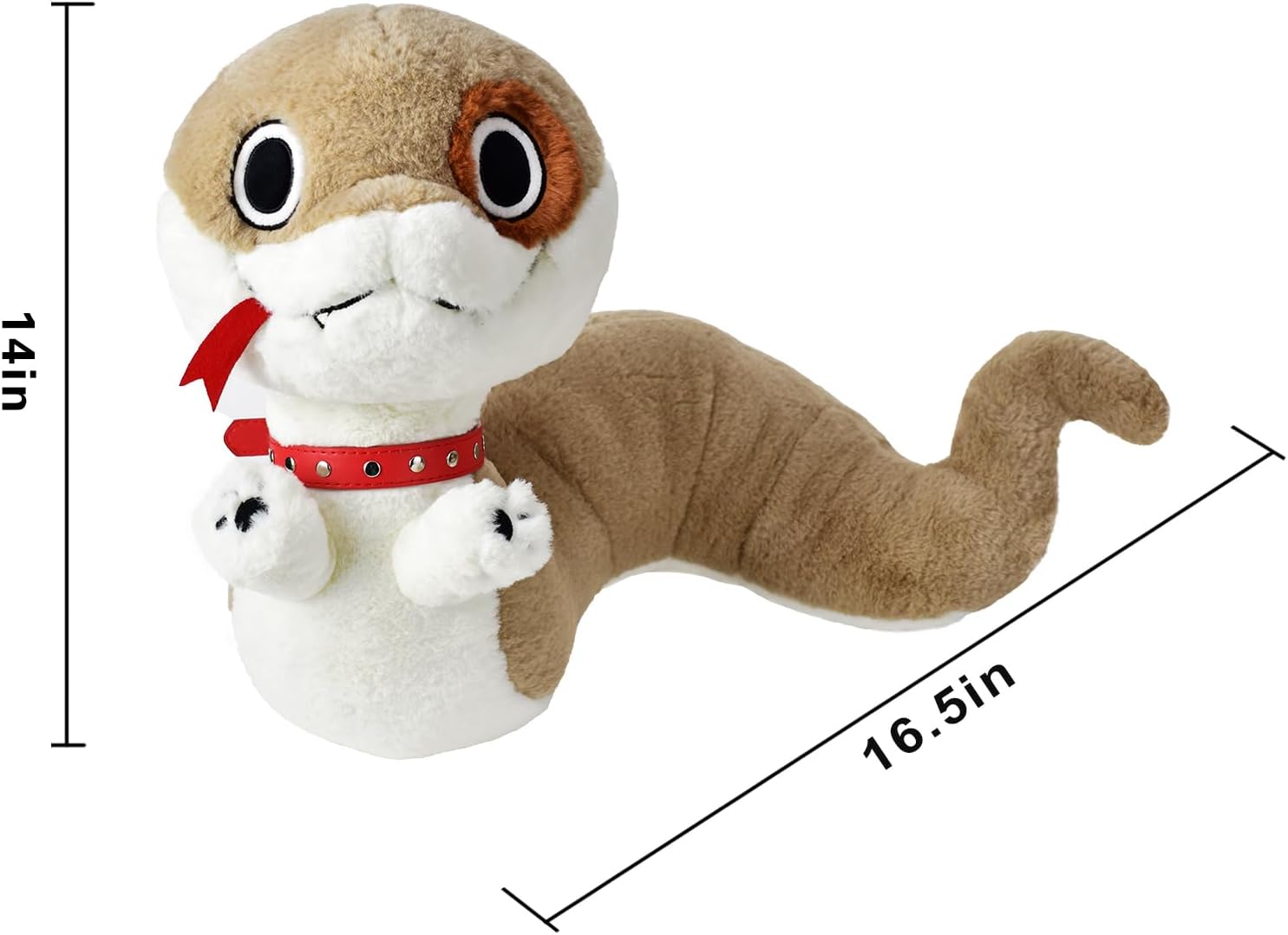 Juguete de peluche de serpiente, original de serpiente y perro, juguetes de peluche de animal de peluche, cachorro de serpiente para niñas y niños,
