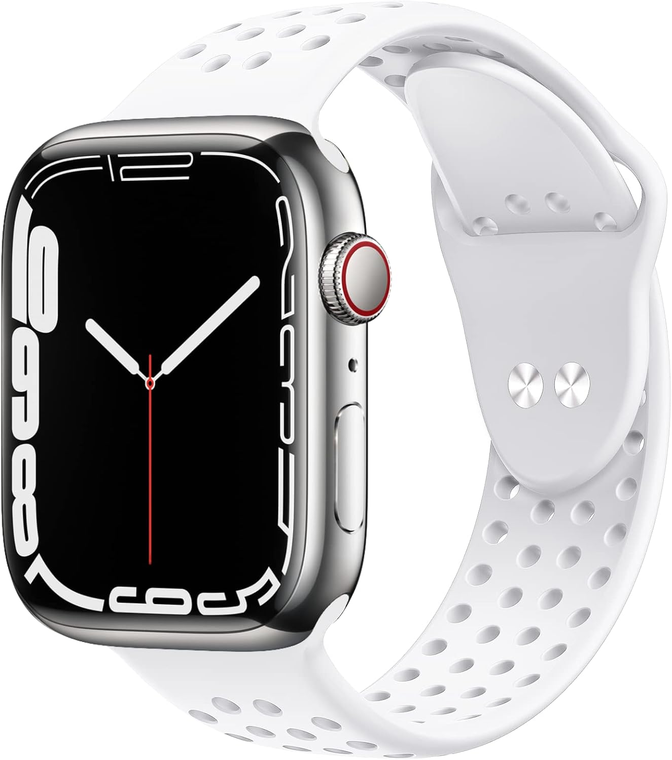 Toutouzhang Correas de silicona deportivas compatibles con Apple Watch Band SE Series 987654321Ultra de 1.496 in, 1.575 in, 1.614 in, 1.654 in,