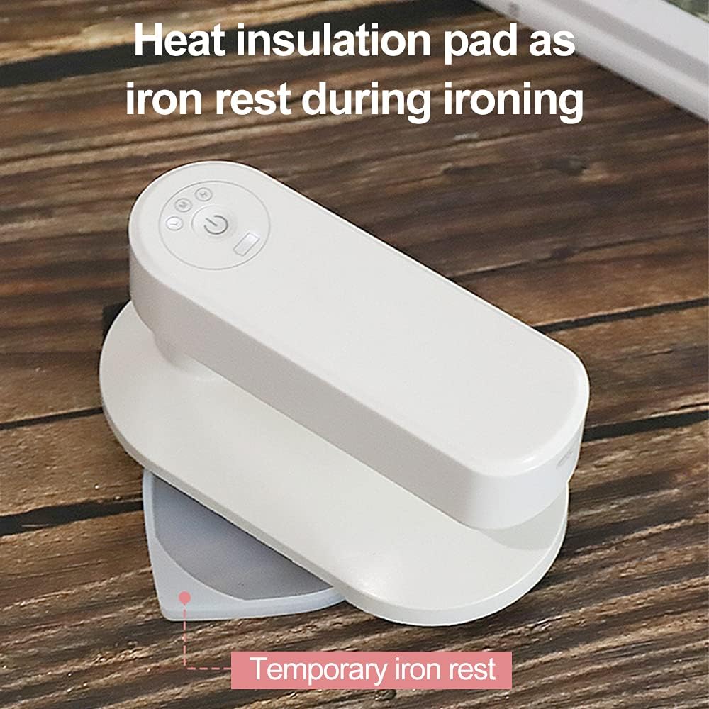 YALIYA Mini hierro eléctrico portátil inalámbrico Re capaz de hierro seco removedor de arrugas de retoque de planchado para el hogar viaje de