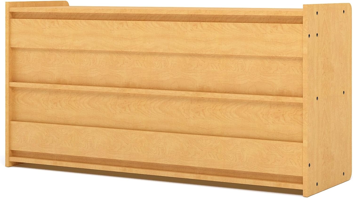 Almacenamiento de pared de pañales de madera contrachapada de abedul natural (listo para montar) 46 pulgadas de ancho x 12.5 pulgadas de profundidad